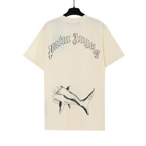 Palm Angels Cream Graphic T-Shirt